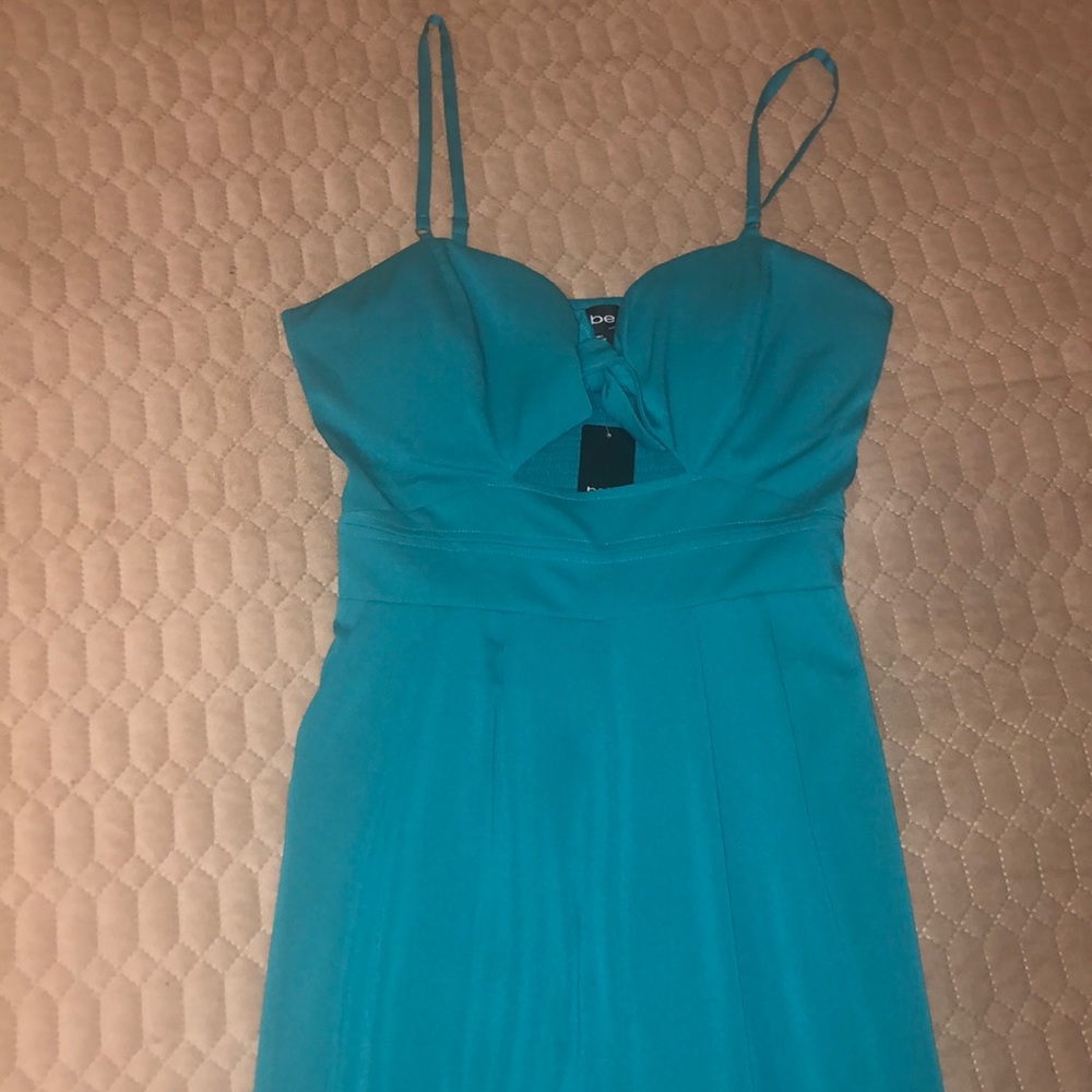 Bebe Tie Front Turquoise Jumpsuit 💙
